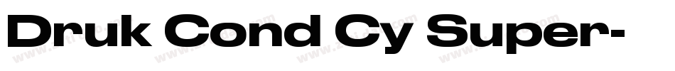 Druk Cond Cy Super字体转换